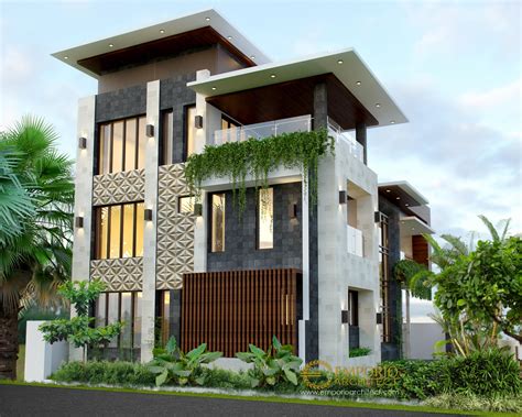 Desain Rumah Modern 3 Lantai Bapak dr. Kailash Prabudev di Bangalore, India