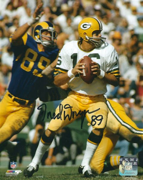 Autographed Fred Dryer 8x10 Los Angeles Rams Photo Main Line Autographs