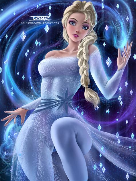 Artstation Frozen 2 Elsa Izhar Draws