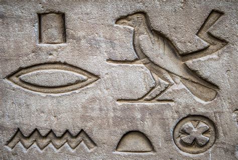 Jeroglíficos Egipcios Stock De Ilustración Ilustración De Manuscrito