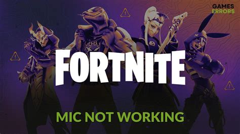 Fortnite Mic Not Working How To Fix This Problem