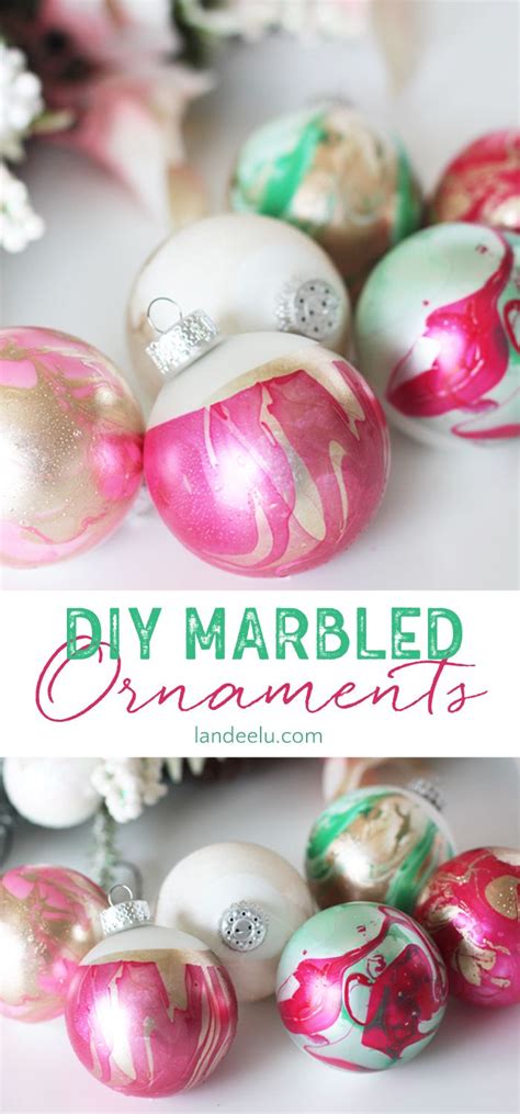 Marbled Ornaments Easy