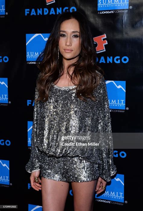 Actress Maggie Q Arrives At Summit Entertainments Press Event For