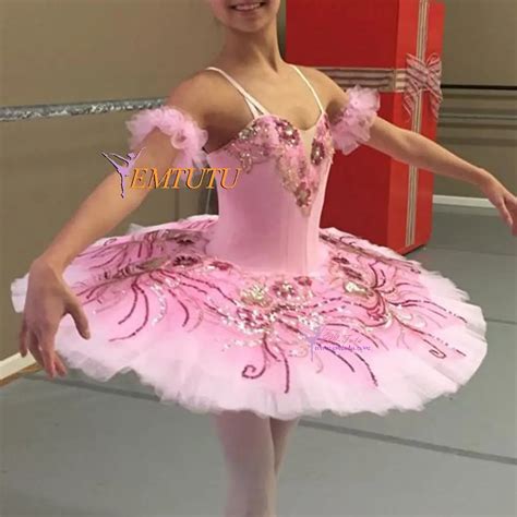 Nutcracker Pink Professional Tutus Adult Girls Women Ballet Stage Costume Classical Ballet Tutu