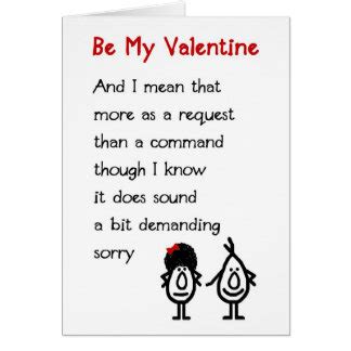 Funny Valentine Poem Cards | Zazzle