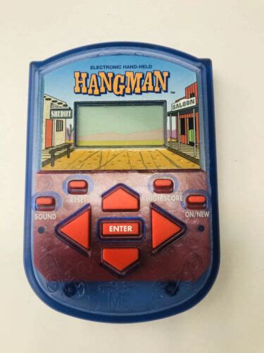Hangman Electronic Handheld Arcade Game Milton Bradley Hasbro Ebay