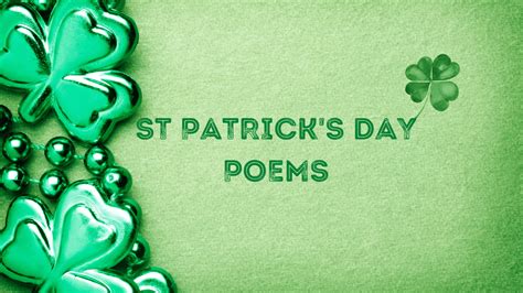 Inspiring St Patrick S Day Poems Ballads And Prayers Irish Around