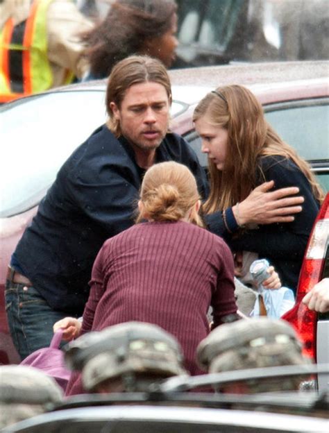 Brad Pitt Mireille Enos Brad Pitt Films World War Z In Glasgows