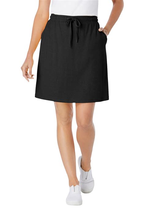 Woman Within Woman Within Womens Plus Size Sport Knit Skort Skort