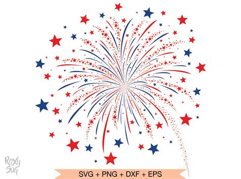 Fireworks Svg Fireworks Clipart Independence Day Svg Etsy