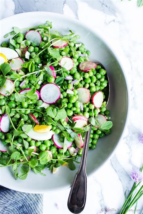 The Freshest Sweet Plump Peas Shine In This Sweet Pea Salad Recipe