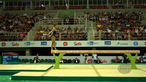 Dick Marisa Tto 2016 Olympic Test Event Rio Bra Qualifications Balance Beam Youtube