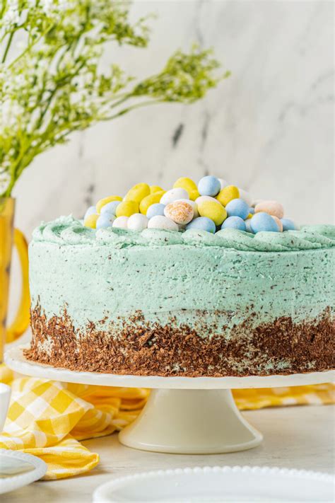 Easy Easter Cake With Robin S Egg Frosting The Novice Chef