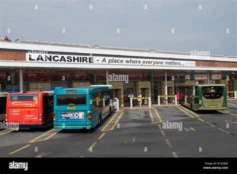 Buses Parked At Chorley Interchange Bus Station Chorley Town Centre