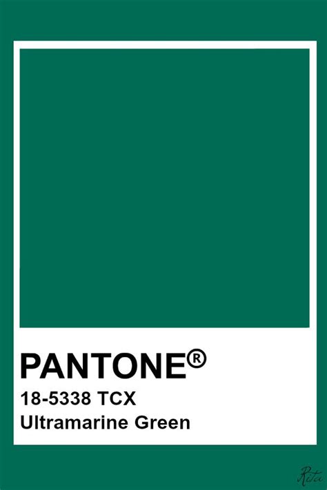 Pantone Ultramarine Green Pantone Green Pantone Tcx Pantone Colour