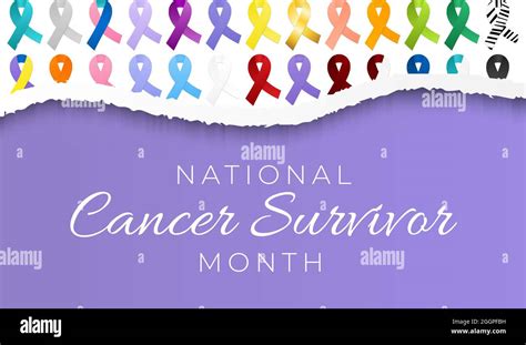 national cancer survivors awareness month illustration stock vector image and art alamy