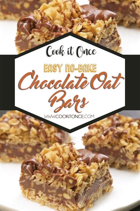 Melt butter and brown sugar in large saucepan over medium heat, until the butter has melted and the sugar has dissolved. Easy No-Bake Chocolate Oat Bars