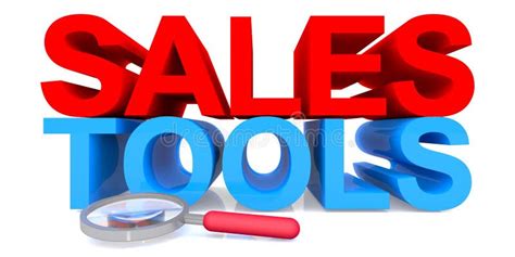 Sales Tools On White Stock Illustration Illustration Of System 204669769