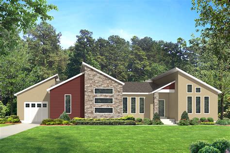 One Story Modern House Plan With Optional Finished Lower Level