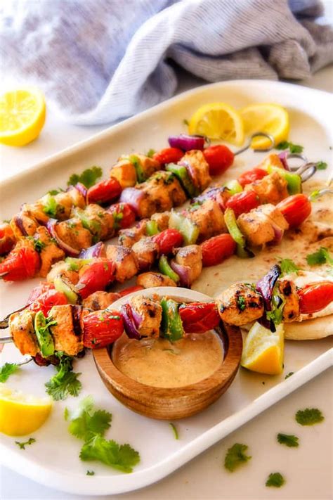 Simply toss the chicken in a marinade, thread on skewers, and bake for 15 minutes. Tandoori Chicken Kabobs (with video!)