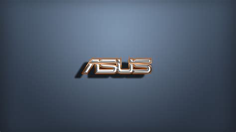 Golden And Silver 3d Asus Logo Wallpaper