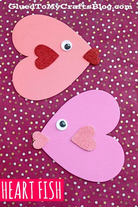Craft Foam Heart Valentine Fish
