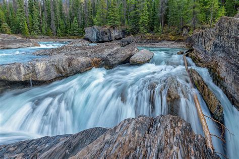 At Natural Bridge Fall Yoho National Park British Columbia Canad