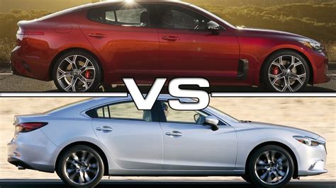 Both the mazda3 and mazda6 sedans offer hawthorne. 2018 Kia Stinger vs 2017 Mazda 6 - YouTube