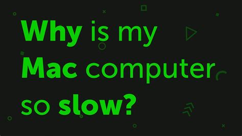 It's probably not what you would thing. Why is my Mac computer so slow: 6 tips to speed up a Mac ...