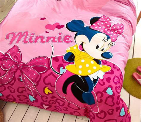 Consist of bed, junior mattress, duvet, pillow, bed. Disney Minnie Mouse Pink Bedding Set For Teen Girls ...