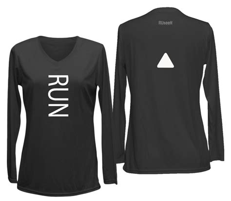 Womens Reflective Long Sleeve Shirt Run