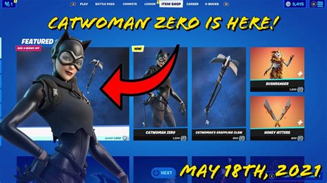 The New Catwoman Zero Skin Is Here Fortnite Item Shop May 18th