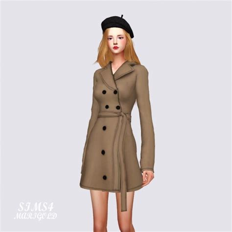 You must confirm your age below before registering with social accounts. SIMS4 Marigold: Trench Coat • Sims 4 Downloads