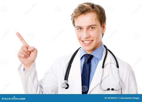 Medical Doctor Pointing Finger Stock Image Image Of Friendly Medical