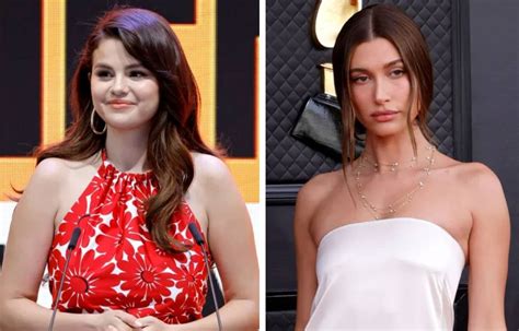 Selena Gomez And Hailey Bieber Pose Together For The First Time To Deny Rivalry Awutar