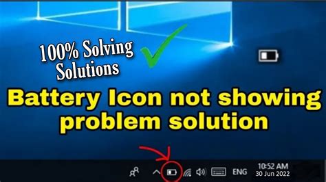 How To Fix Battery Icon Not Showing In Taskbar Windows 1087 In