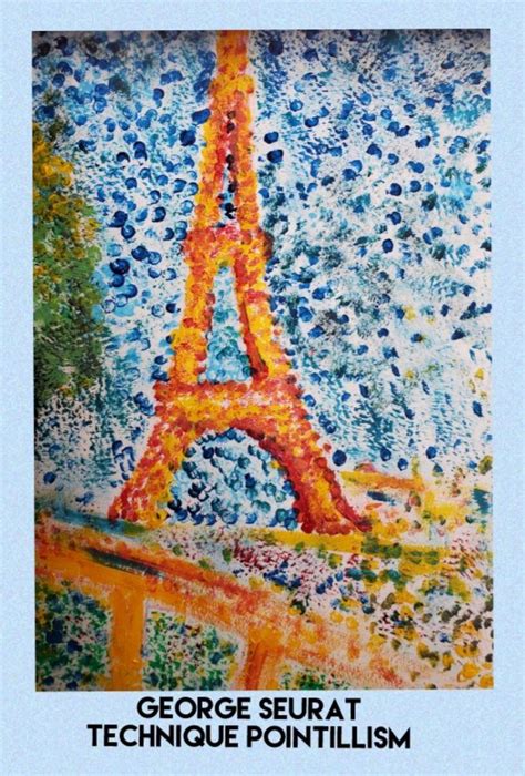 Pointillism Techniquedot Painting Inspired By Georges Seurat The