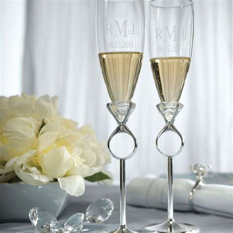 Wedding Or Engagement Champagne Glasses In 2020 Wedding Champagne