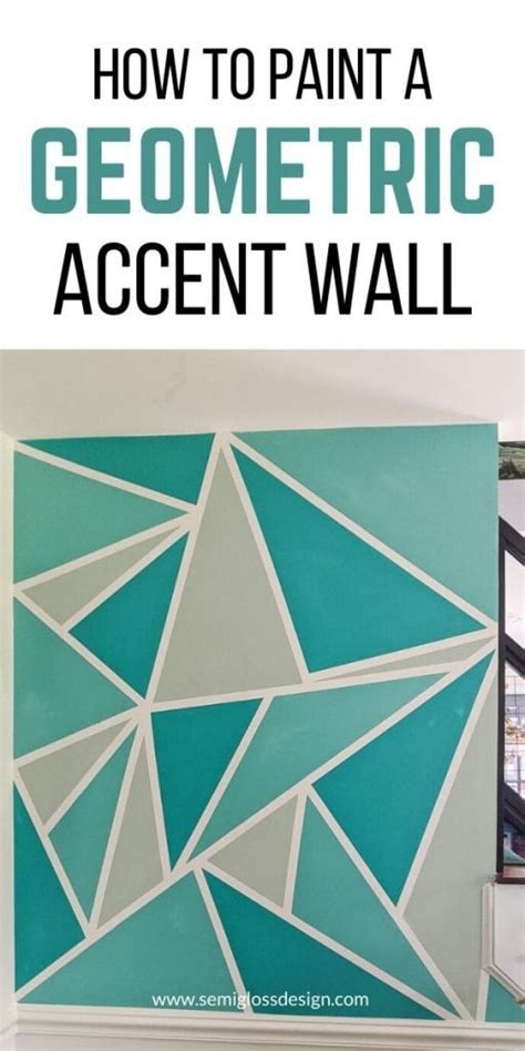How To Paint A Geometric Accent Wall Semigloss Design