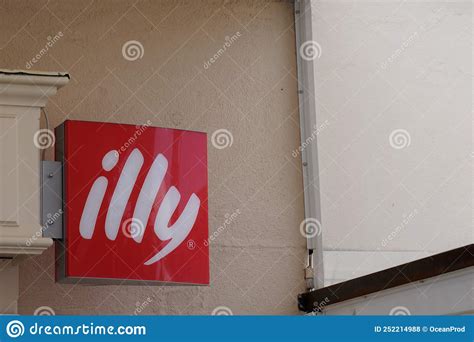 Illy Coffee Shop Red Sign Logo Cafe Leading Italian Coffee Makers Text