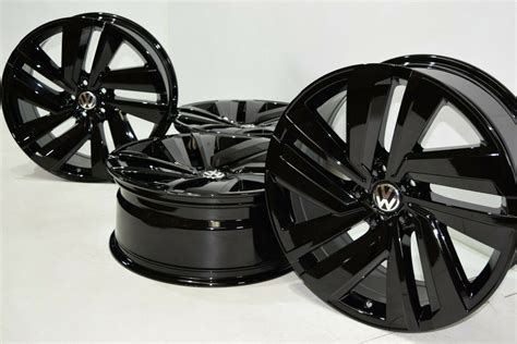 20″ Volkswagen Vw Atlas Passat Factory Oem Wheels Black 20 Inch Rims