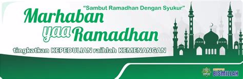 Bmt Bismillah Spanduk Marhaban Ya Ramadhan Serbabisnis