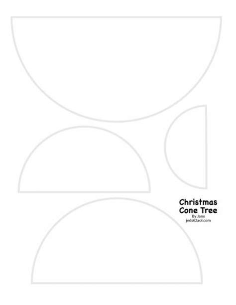 Christmas Cone Tree Template By Janecs At Splitcoaststampers