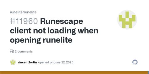Runescape Client Not Loading When Opening Runelite · Issue 11960