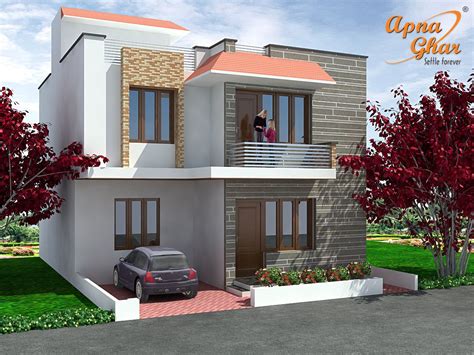 3 bedroom duplex house plans india. 3 Bedrooms Duplex House Design in 117m2 (9m X 13m).Click ...