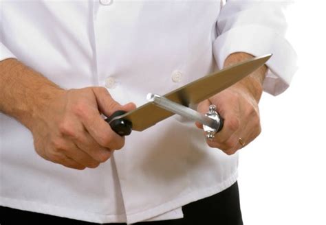 The first thing to clear up is the difference between honing a kitchen knife and sharpening one. How to Sharpen a Kitchen Knife - 3 Methods - Bob Vila
