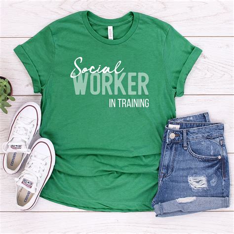 Social Worker In Training T Shirt Social Worker Graduate Tee Etsy