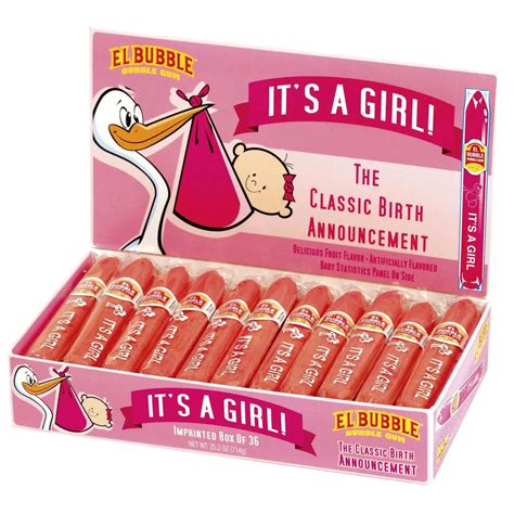 Bubble Gum Cigars Its A Girl All Distributed Items Distributed