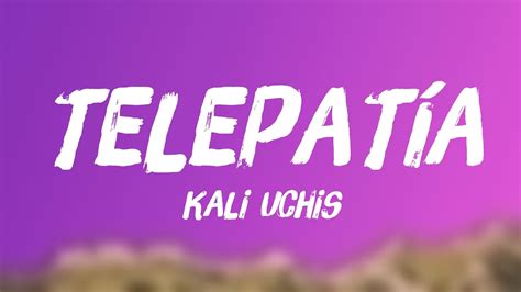 telepatía Kali Uchis Lyrics Video YouTube