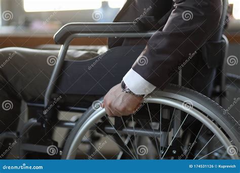 Guy In Disabled Carriage Stock Photo Image Of Approved 174531126